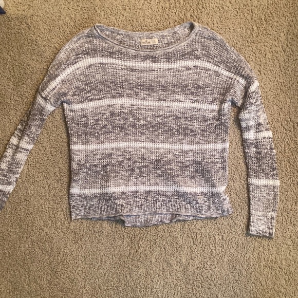 Hollister grey striped sweater - Picture 1 of 1
